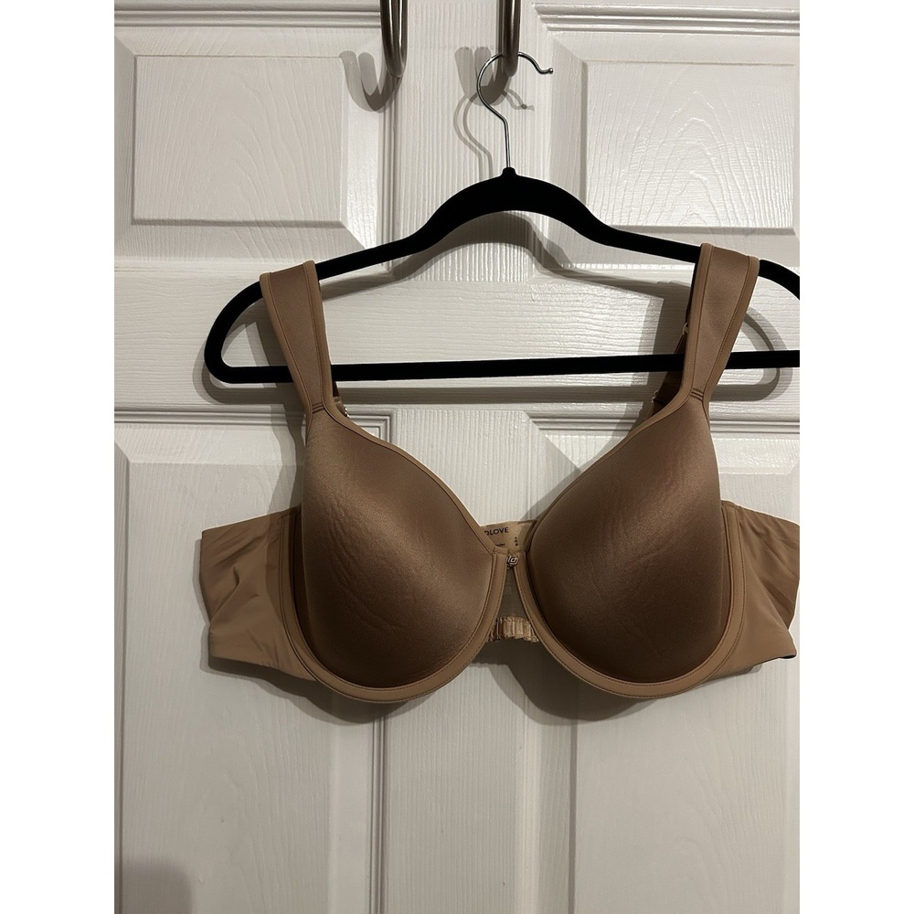 ThirdLove 24/7 Memory‎ Foam Full Coverage Bra 44B Perfect Coverage Beige